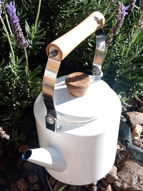 Klassieke Erde Teepot met Hout afwerking - Image 3