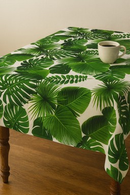 Tafeldoek - Groen Blare 145cm x 280cm